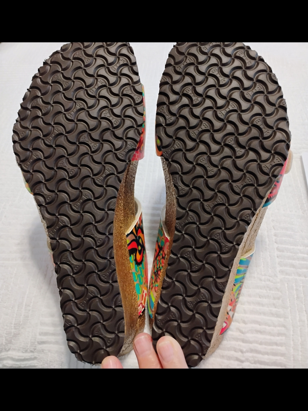 Papillio By Birkenstock MulticolorCork Wedge Sandals. Size 9- 9.5 Wide - Picture 7 of 12